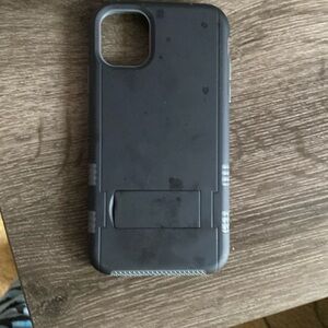 iPhone 11 case black grey with stand
